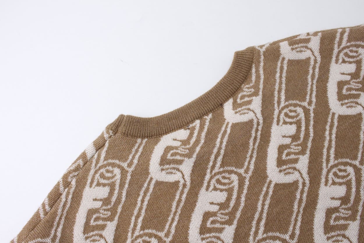 ÁO FENDI Cashmere Brown Sweater