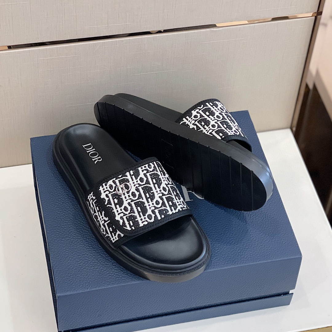 DÉP DIOR OBLIQUE MAN SLIPPER