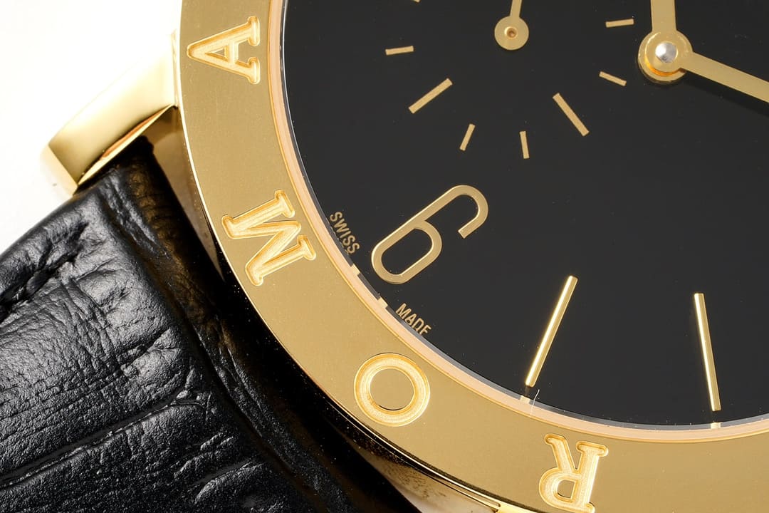 Đồng hồ BVLGARI Roma Automatic Yellow Gold mặt số màu đen