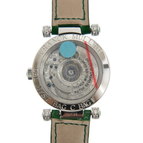FRANCK MULLER Metallic Round Automatic Diamond Silver Dial Mens Watch