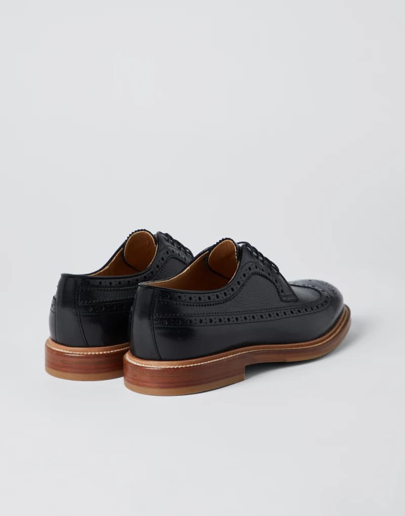 GIÀY BRUNELLO CUCINELLI BROGUES DERBY CALFSKIN SHOES AAA DA BÊ HẢO HẠNG