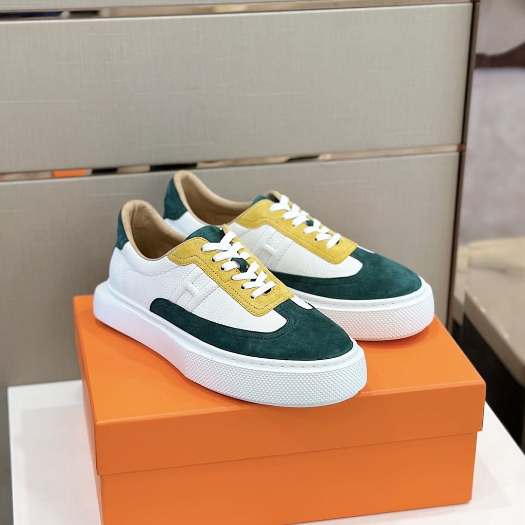 GIÀY HERMES SNEAKER LOW SPORTS SUEDE MULTI COLOR