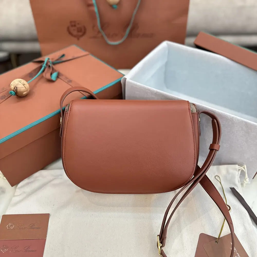 TÚI LORO PIANA Women Mini Ghiera Bag-Brown