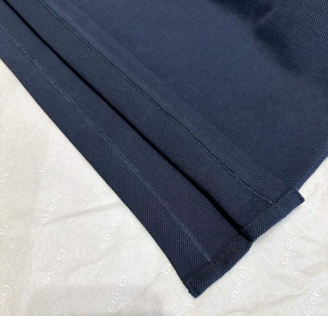 ÁO GUCCI LOGO POLO SHIRT BLUE