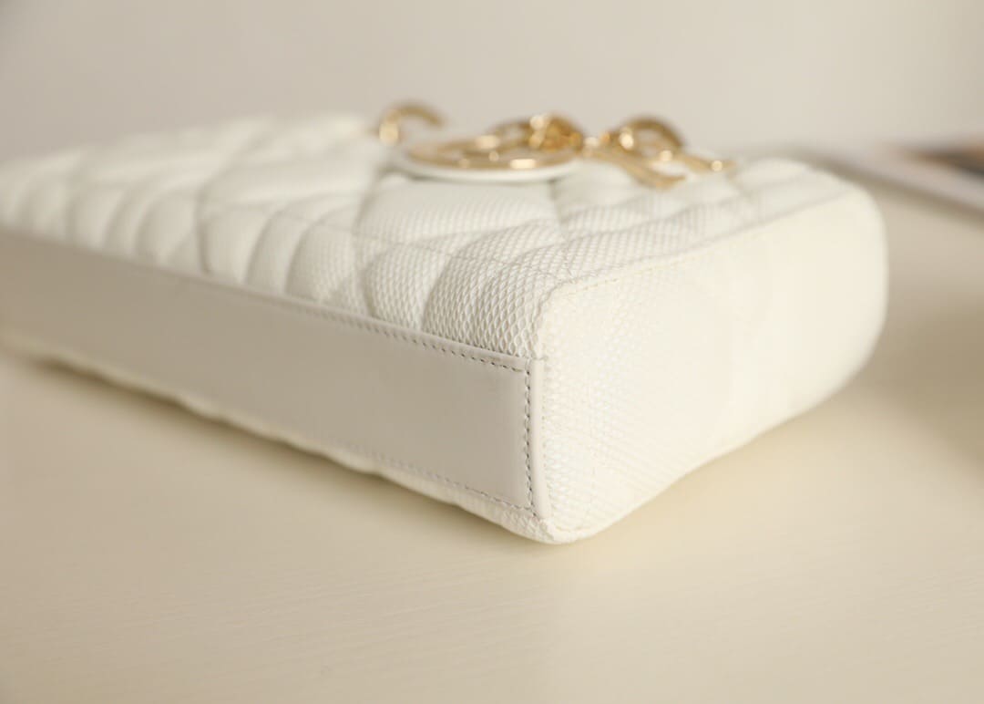 TÚI CHRISTIAN DIOR Lady D-Joy Bag Bright Mesh White