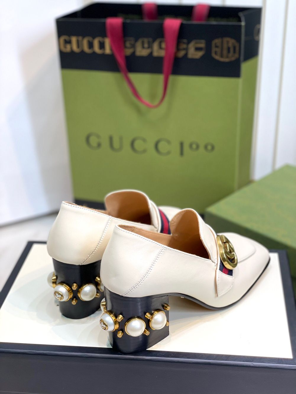 GIÀY GUCCI GG HEEL SHOES