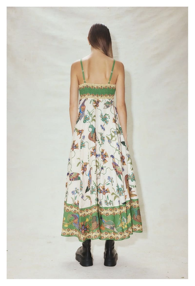 VÁY ALE'MAIS Flower Vintage Dress High Classy