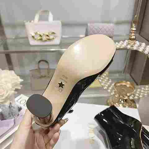 GIÀY Dior Women C’est Dior Heeled Ankle Boot Black Patent Calfskin