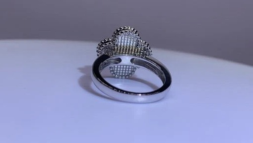 NHẪN VAN CLEEF & ARPELS ALHAMBRA VINTAGE DIAMOND GOLD 18K WHITE GOLD M.O.P