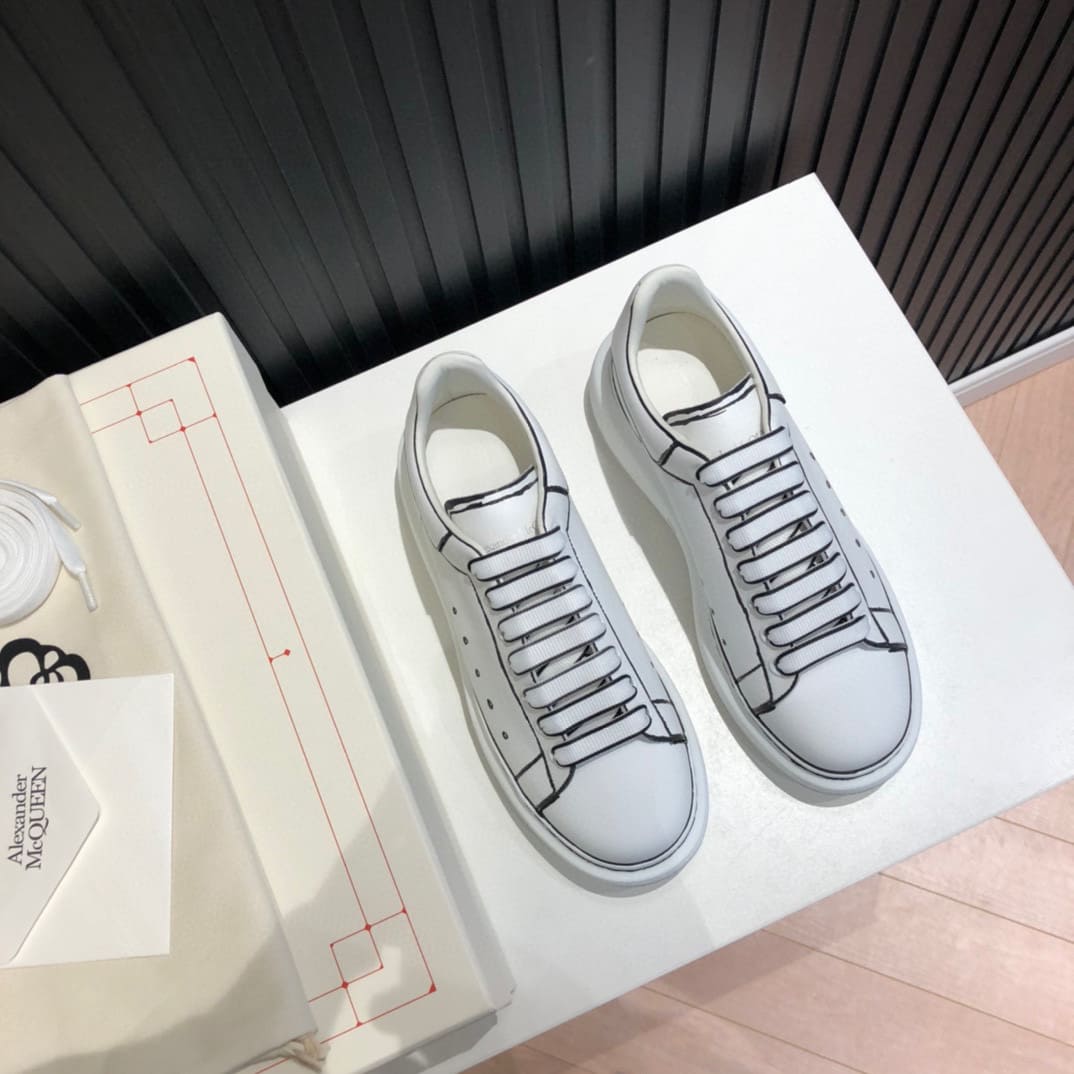 GIÀY ALEXANDER MCQUEEN SNEAKERS SHOES AAA UNISEX NAM VÀ NỮ DA BÊ HẢO HẠNG