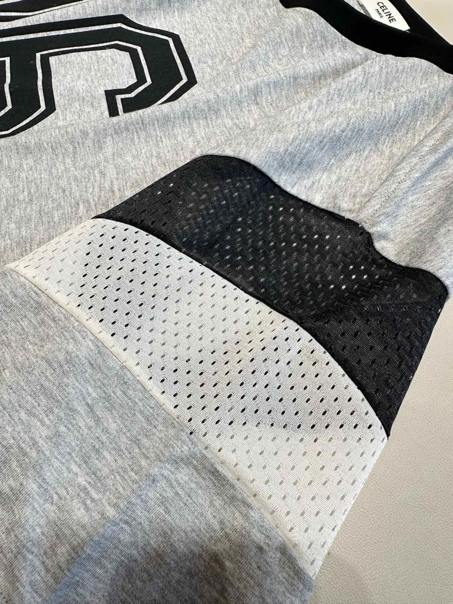 ÁO CELINE T SHIRT MÀU XÁM UNISEX