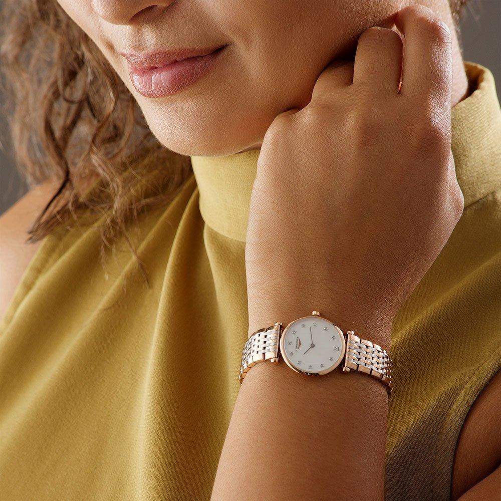 ĐỒNG HỒ Longines La Grande Classique Gold Plated and Stainless Steel Diamond Ladies Watch