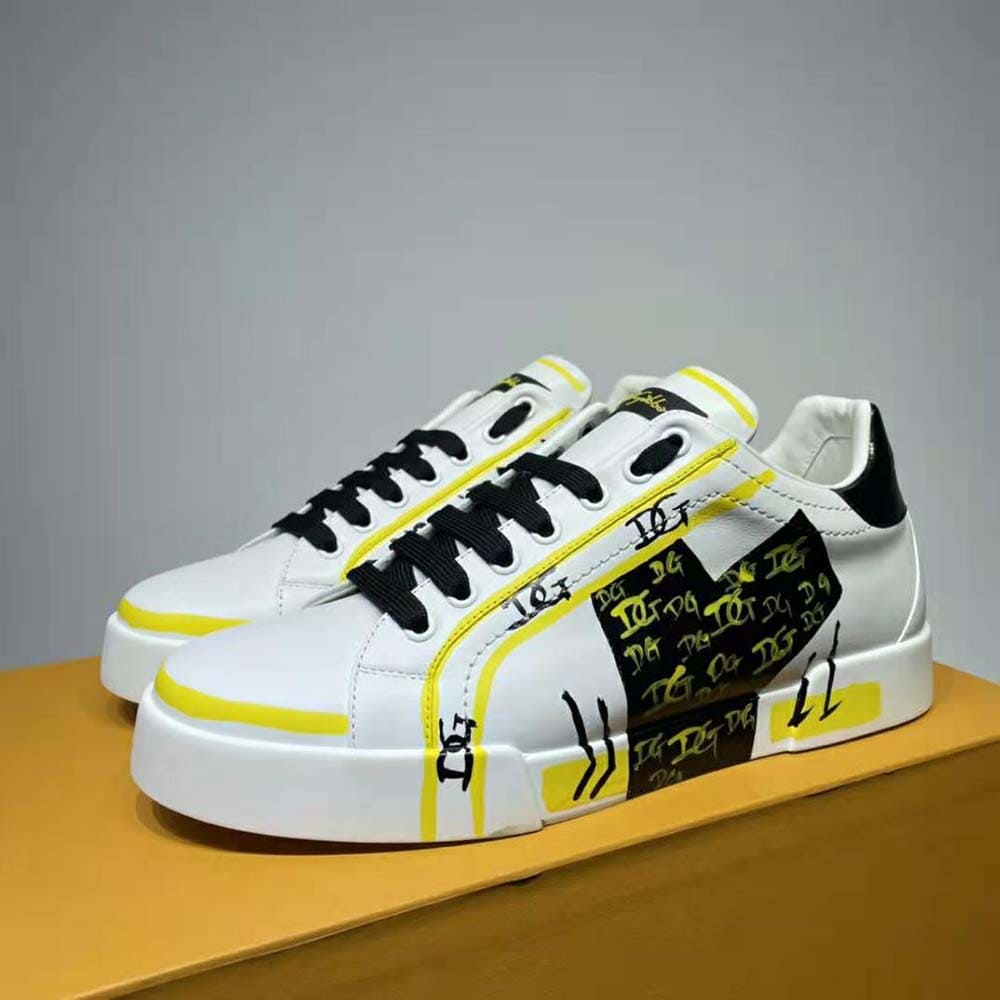 GIÀY DOLCE & GABBANA Limited Edition Portofino Sneakers-Yellow