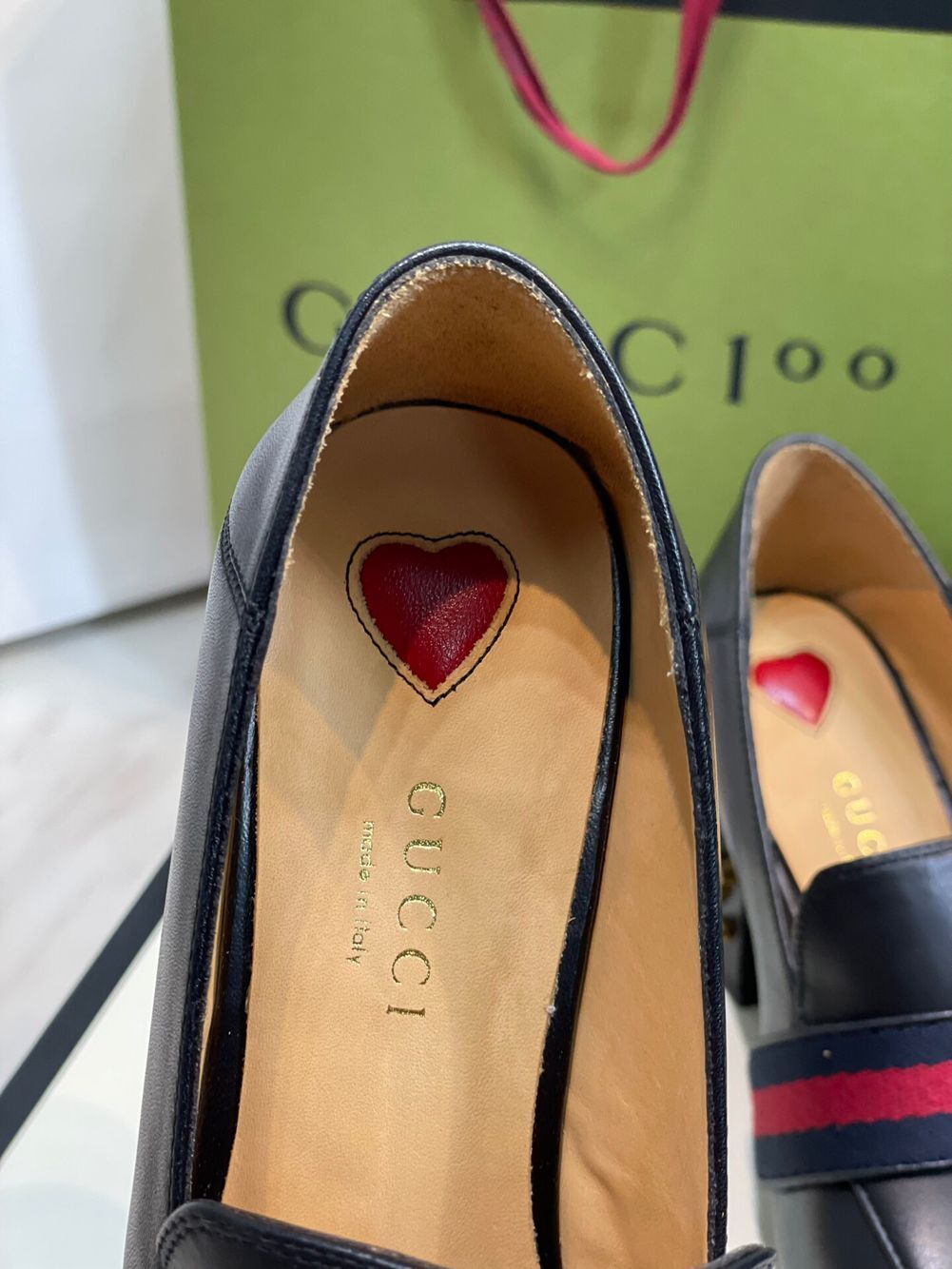 GIÀY GUCCI GG HEEL SHOES