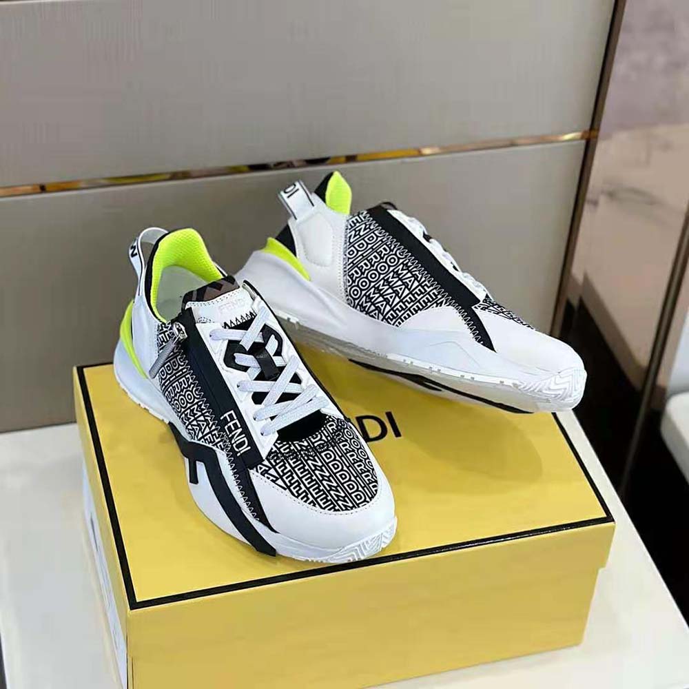GIÀY Fendi Flow White Nylon Fendi by Marc Jacobs Running Sneakers