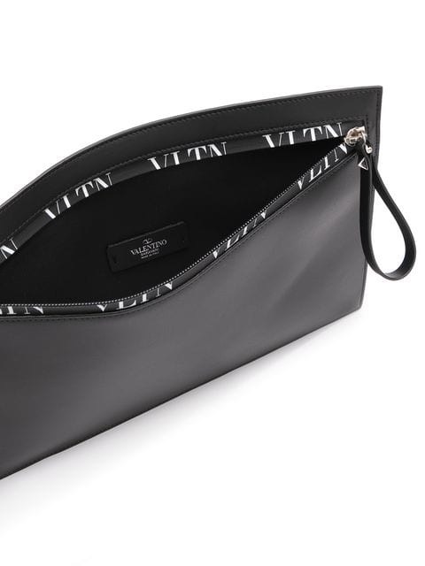VÍ VALENTINO VLTN ZIPPED LEATHER POUCH