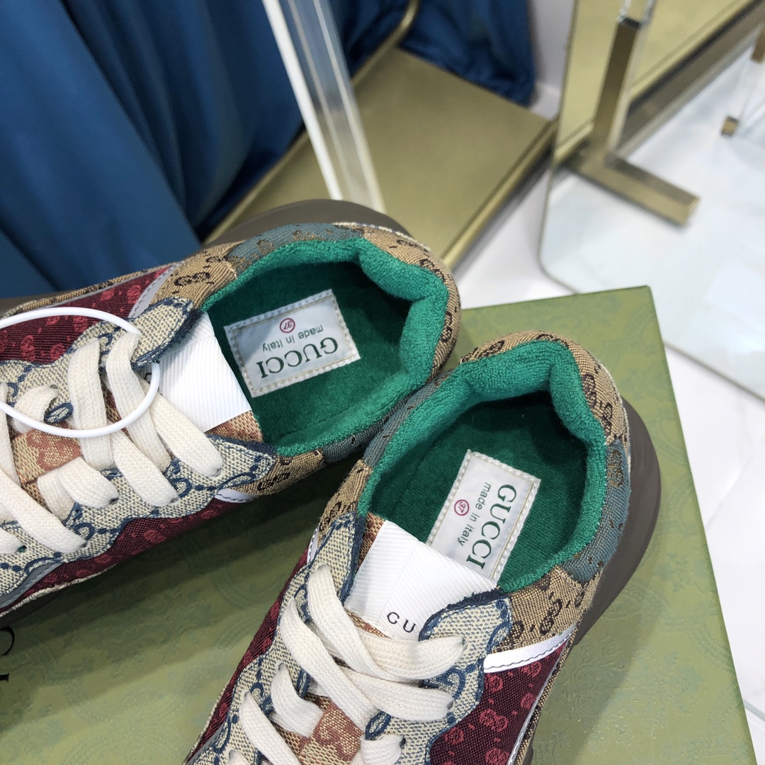 GIÀY GUCCI RHYTON GG ITALIA SNEAKERS SHOES UNISEX