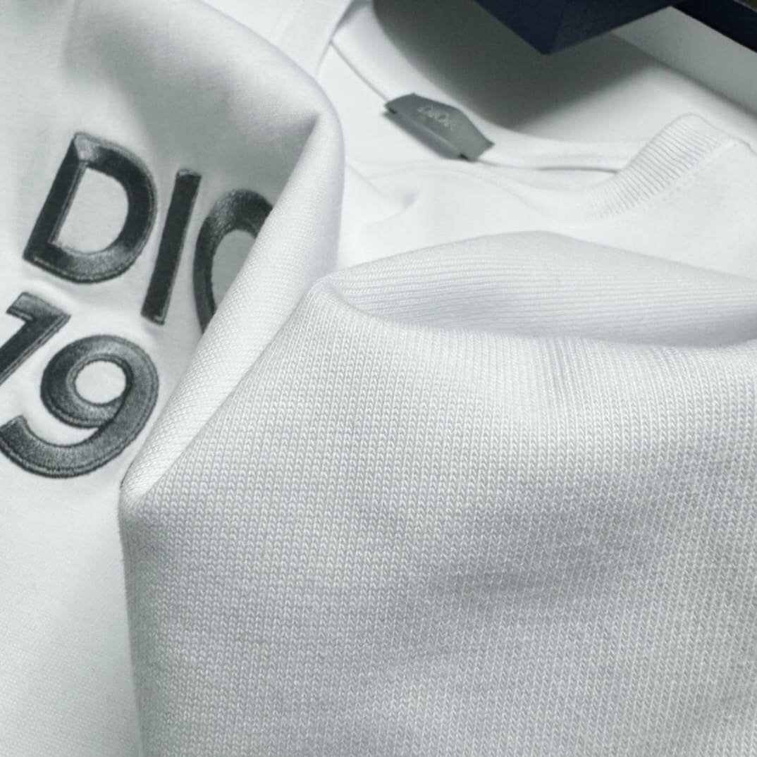 ÁO DIOR 1947 EMBROIDERY T SHIRT WHITE