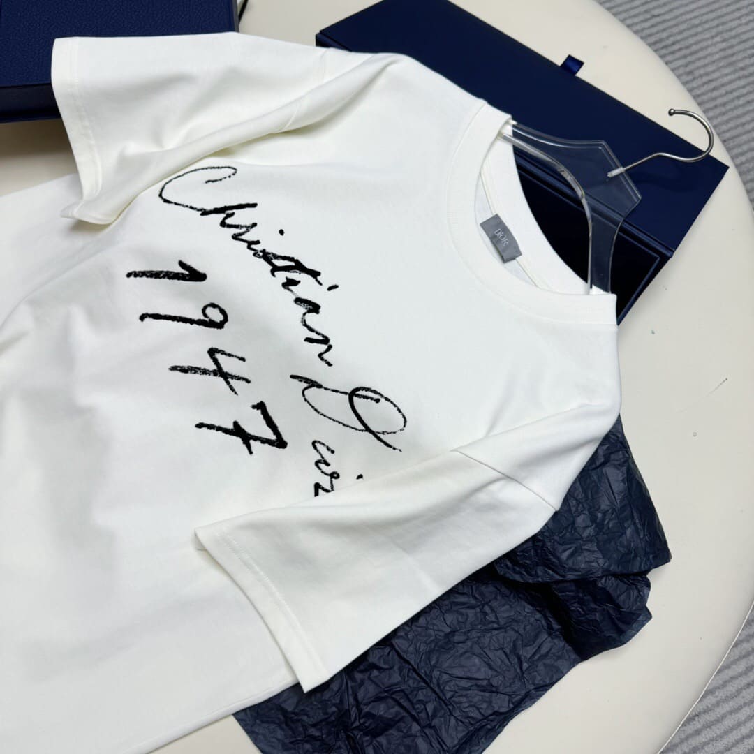 ÁO DIOR T SHIRT MÀU TRẮNG UNISEX