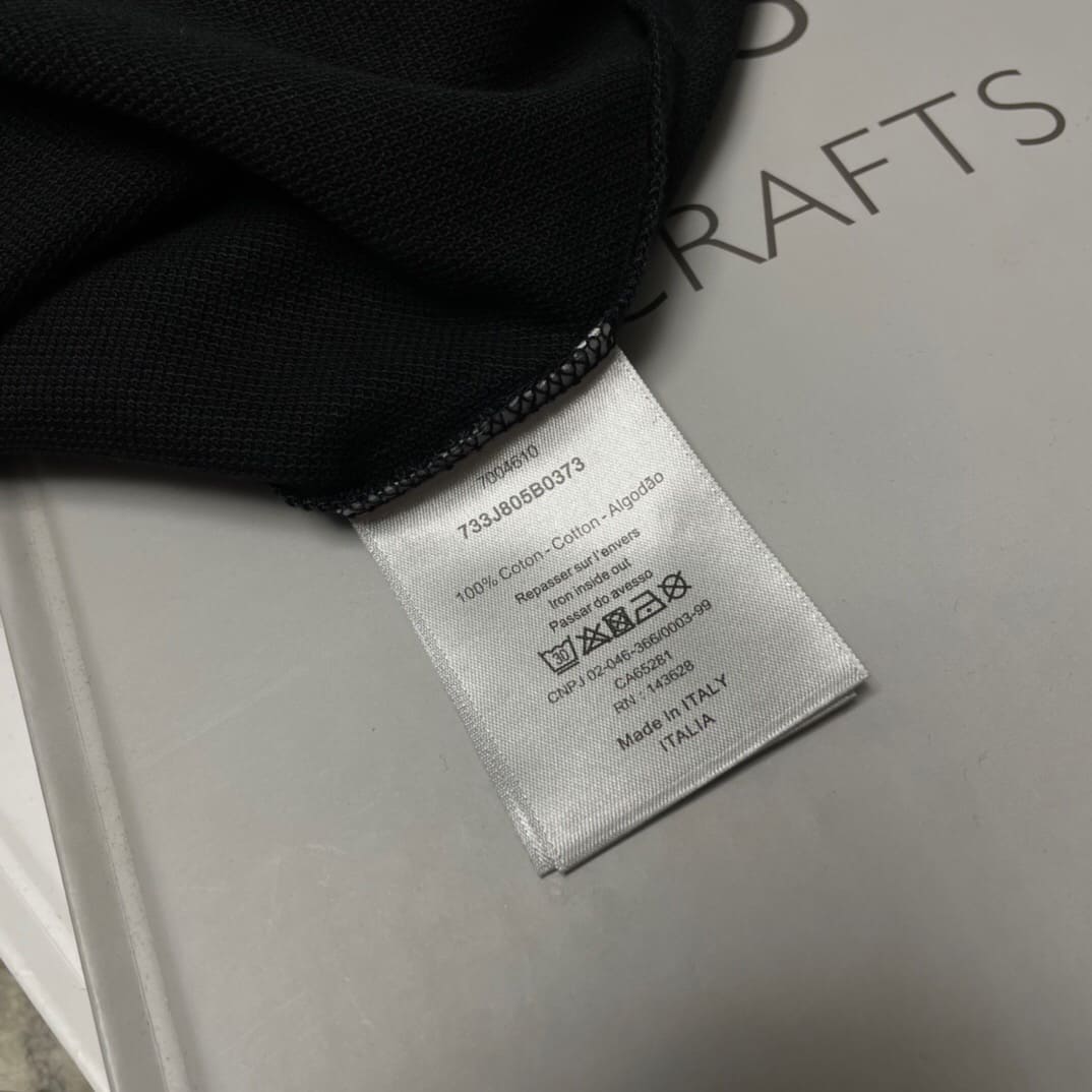 ÁO DIOR POLO SHIRT MÀU ĐEN UNISEX