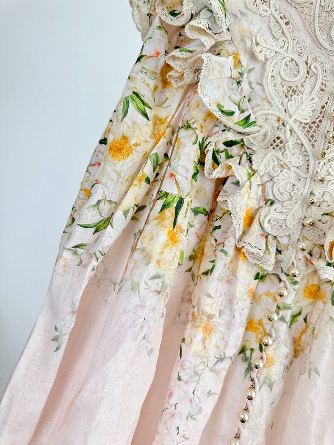 ÁO ZIMMERMANN Flower Vintage Dress High Classy