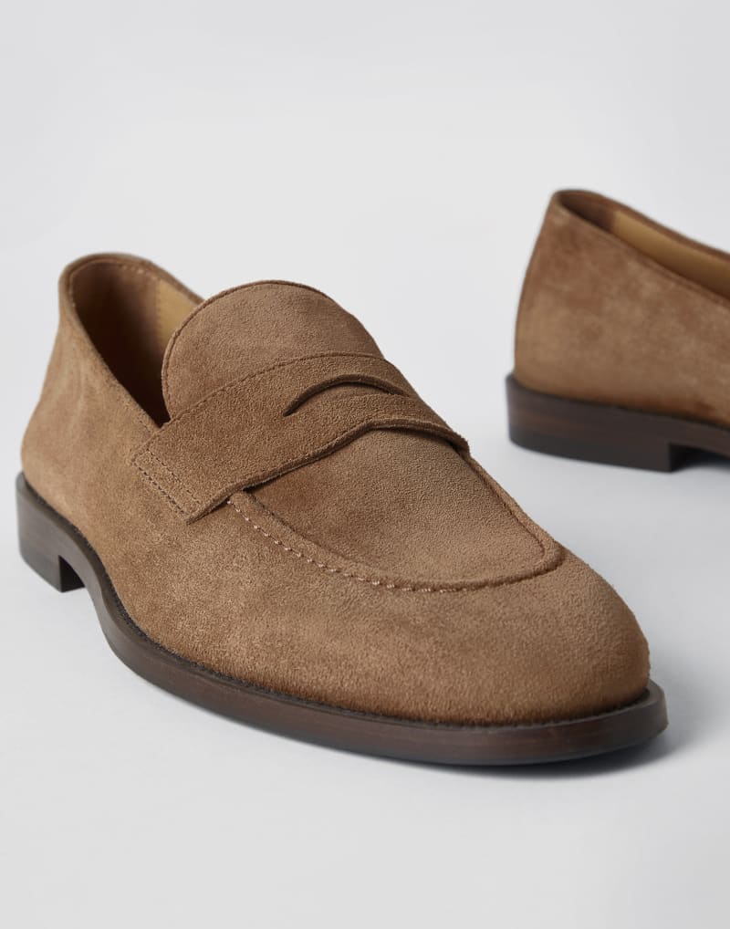 GIÀY BRUNELLO CUCINELLI LOAFERS SUEDE SHOES AAA GIÀY LƯỜI DA LỘN
