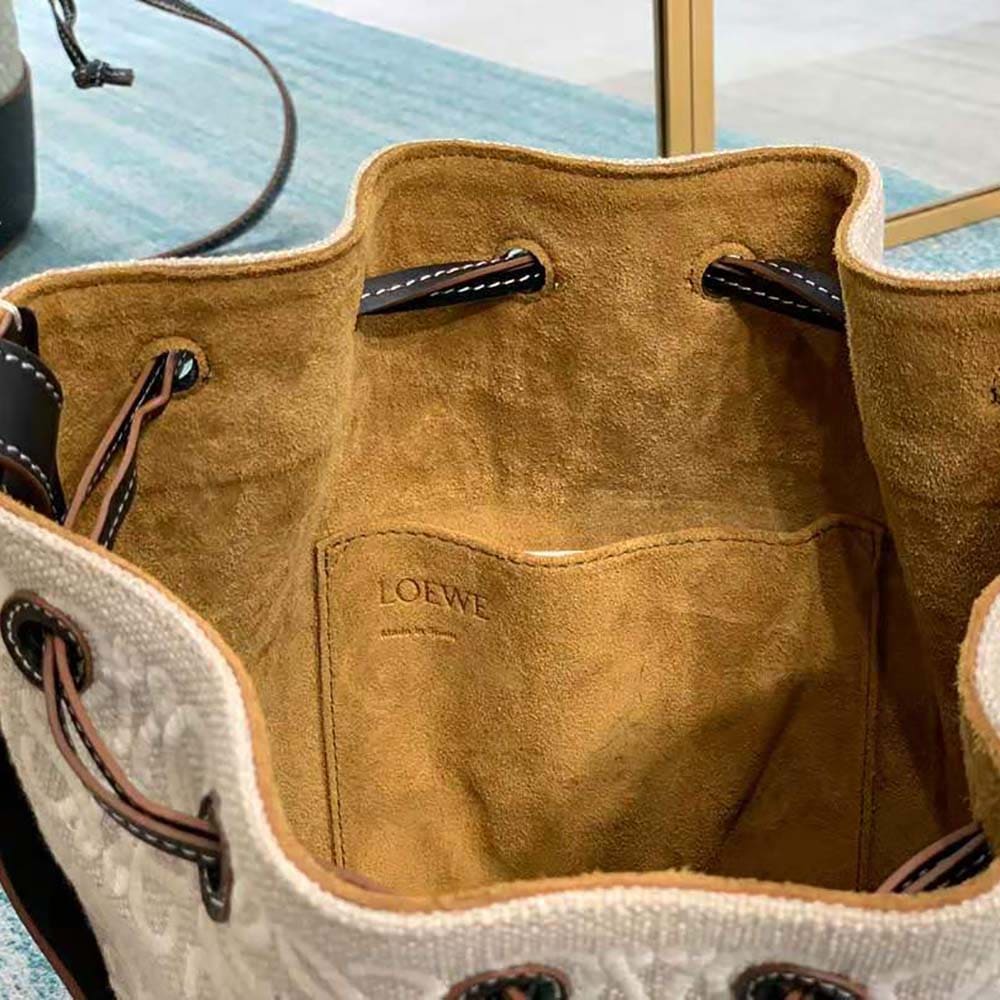 TÚI LOEWE bằng vải lanh Anagram và da bê