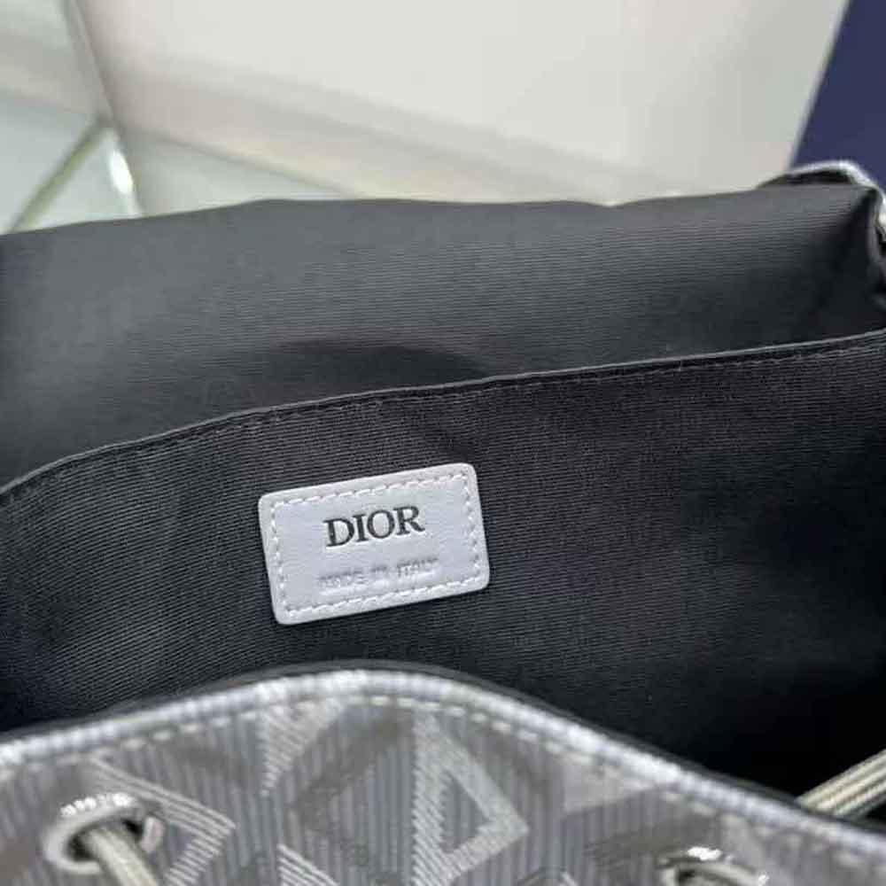 BALO DIOR Hit the Road Backpack Dior Gray CD Diamond Canvas