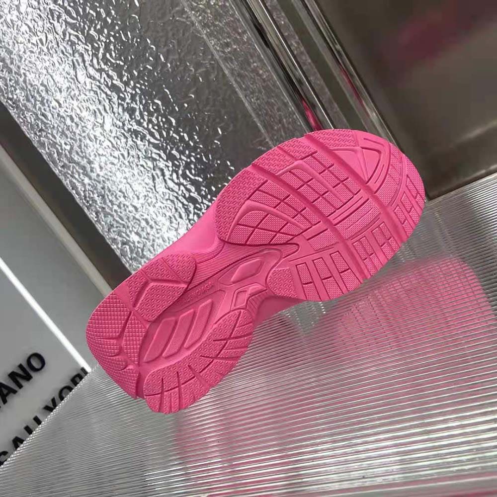 GIÀY Balenciaga Unisex Tourist Sandal in Neon Pink Technical Material