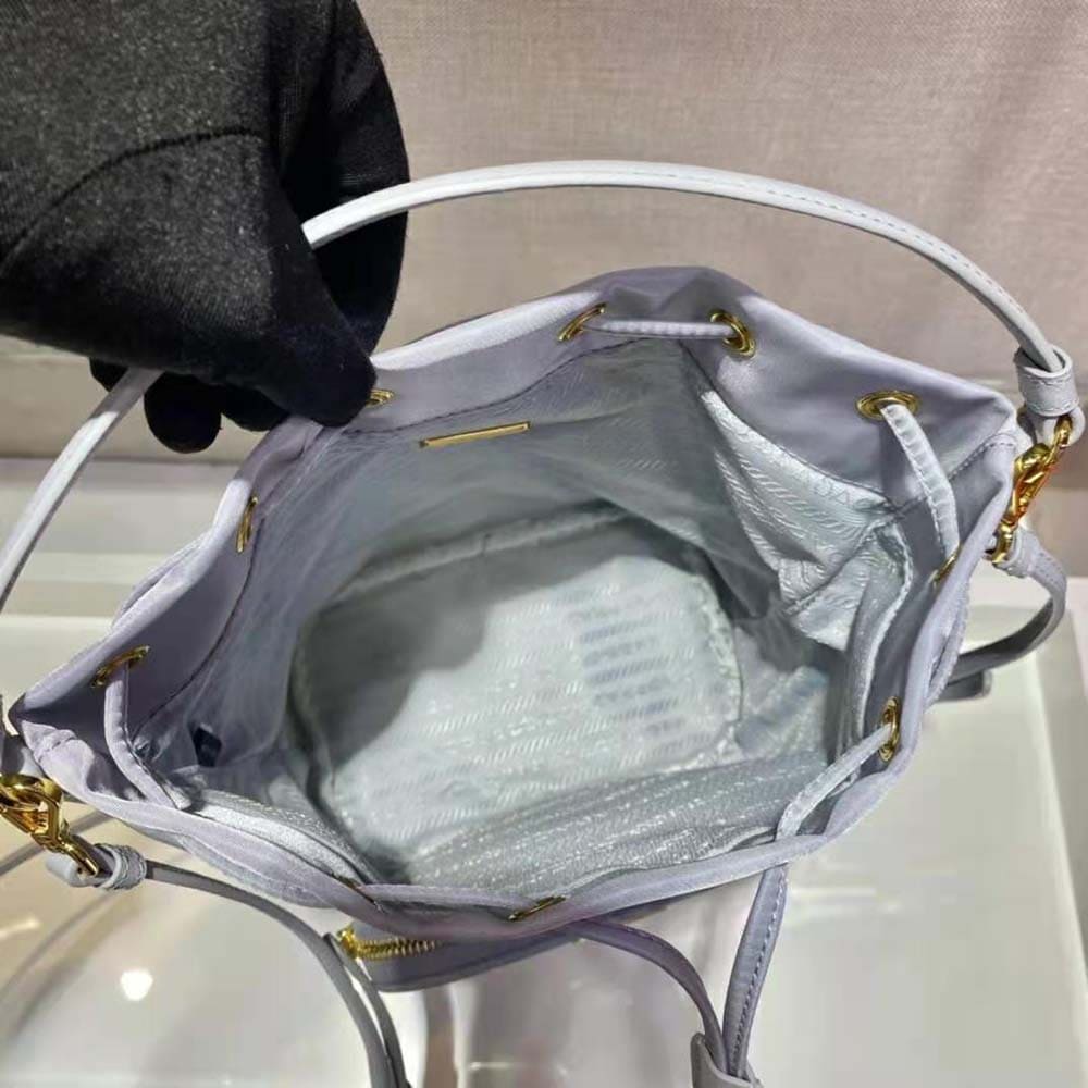 TÚI Prada Women Duet Re-Nylon Bucket Bag-Blue