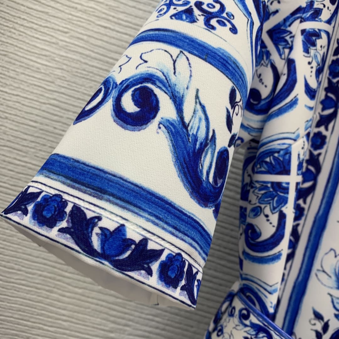 VÁY DOLCE & GABBANA Mediterranean Party Midi Dress High Classy