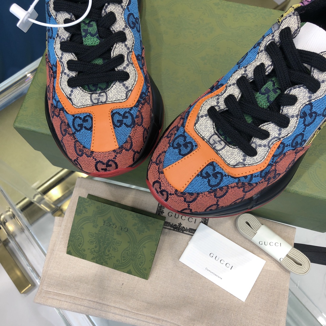 GIÀY GUCCI RHYTON GG ITALIA SNEAKERS SHOES UNISEX