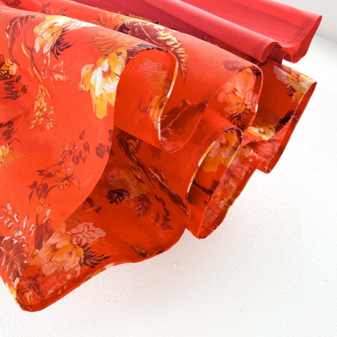 VÁY ZIMMERMANN LONG DRESS WITH FLOWER RED High Classy