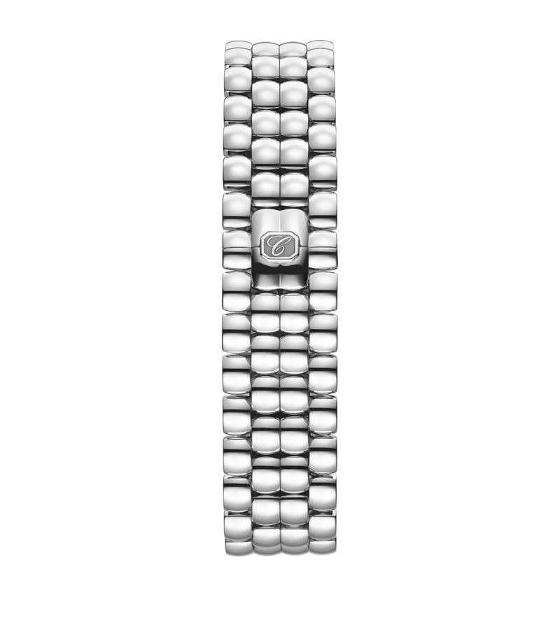 Đồng hồ CHOPARD Stainless Steel and Diamond Happy Sport the First Automatic 33mm mặt số màu trắng