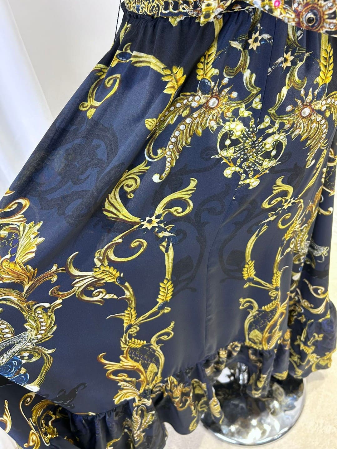 VÁY CAMILLA V NECK SHORT SLEEVE LONG DRESS High Classy