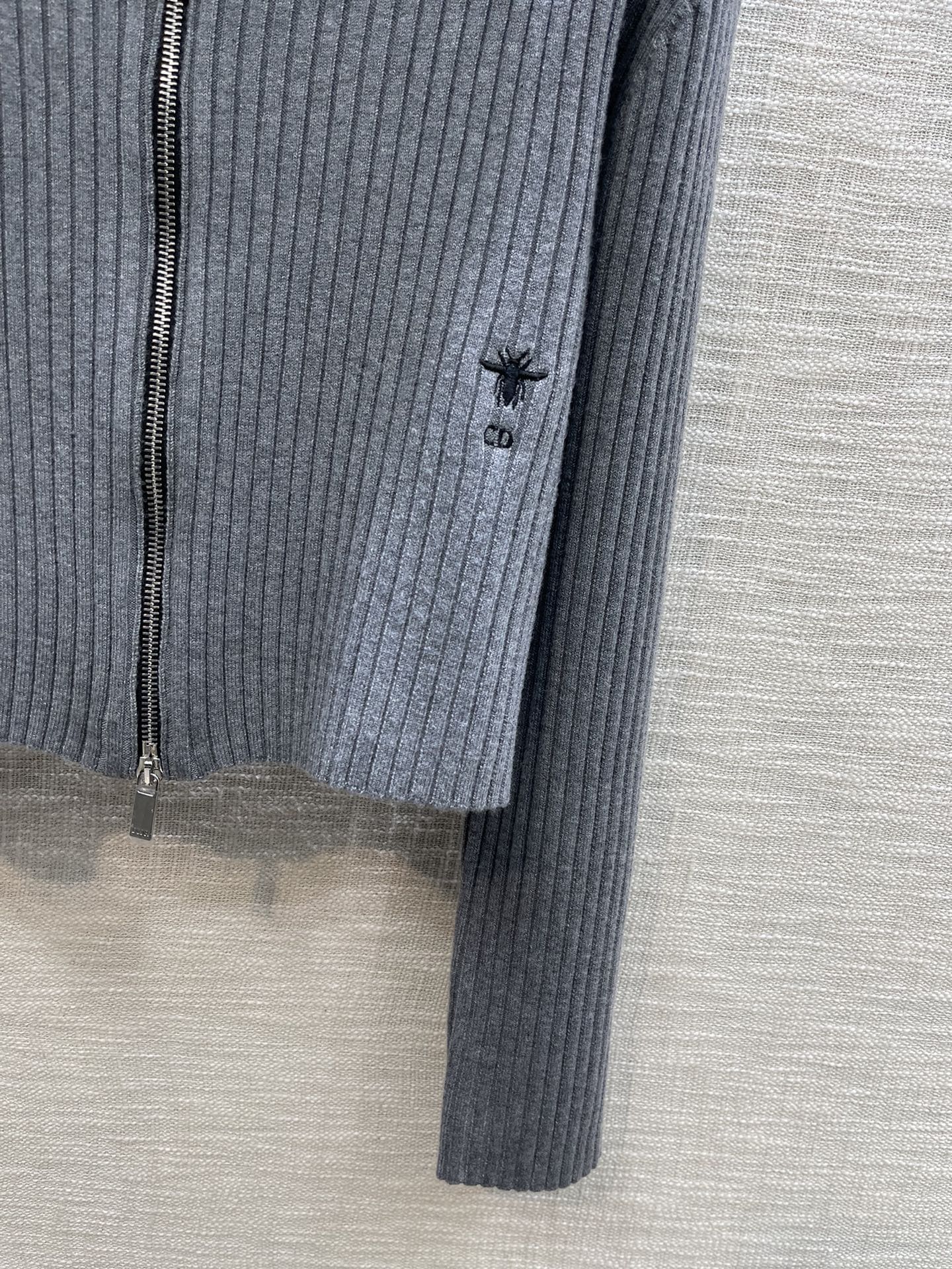 ÁO DIOR Cardigan Gray Sweater
