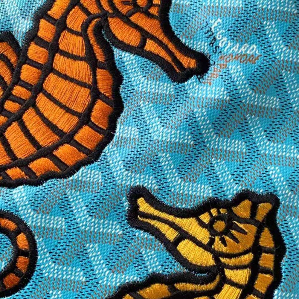 TÚI Goyard Women Anjou PM Seahorse Embroidery-Blue