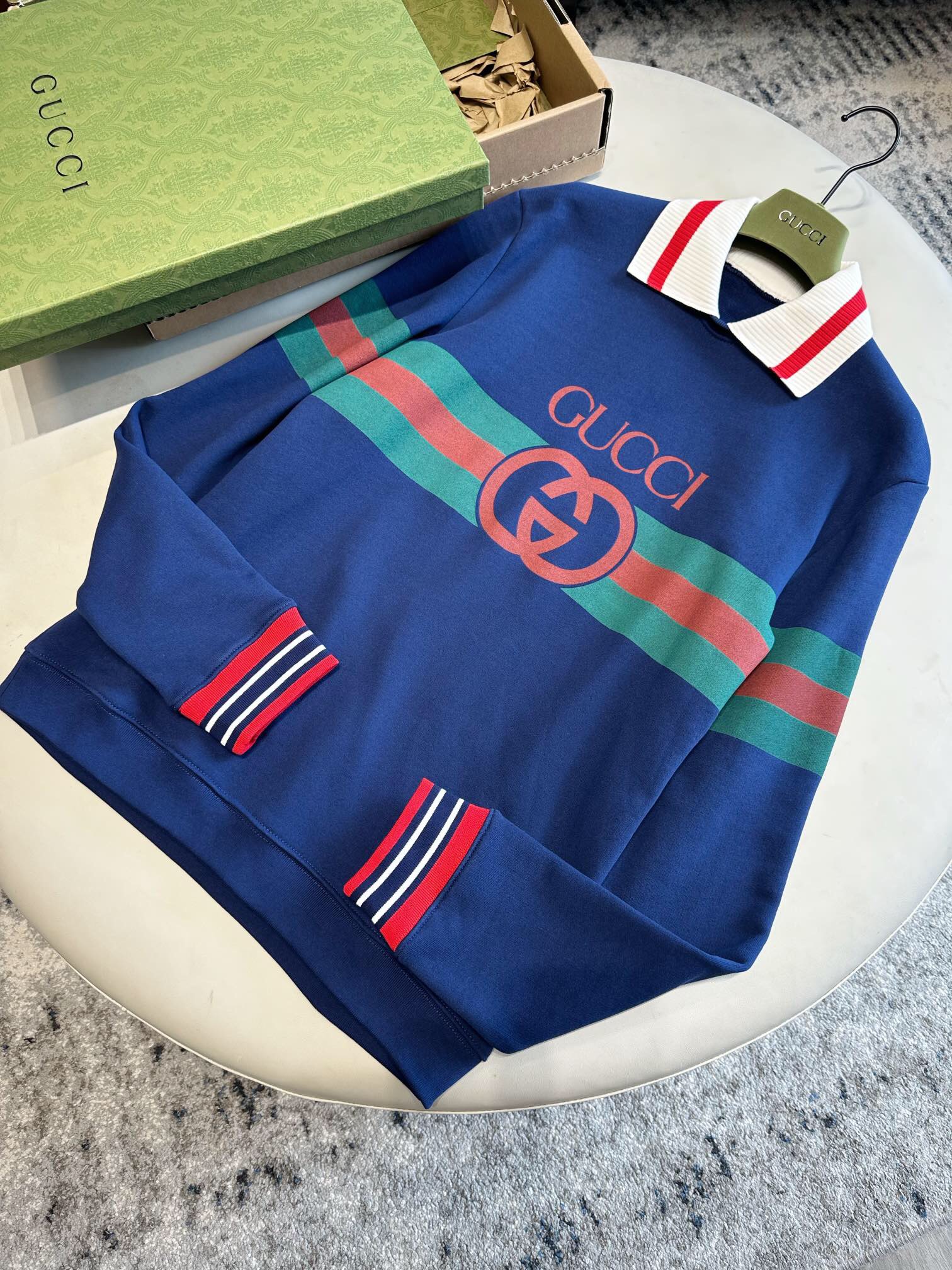 ÁO GUCCI GG LINEN SWEATSHIRT