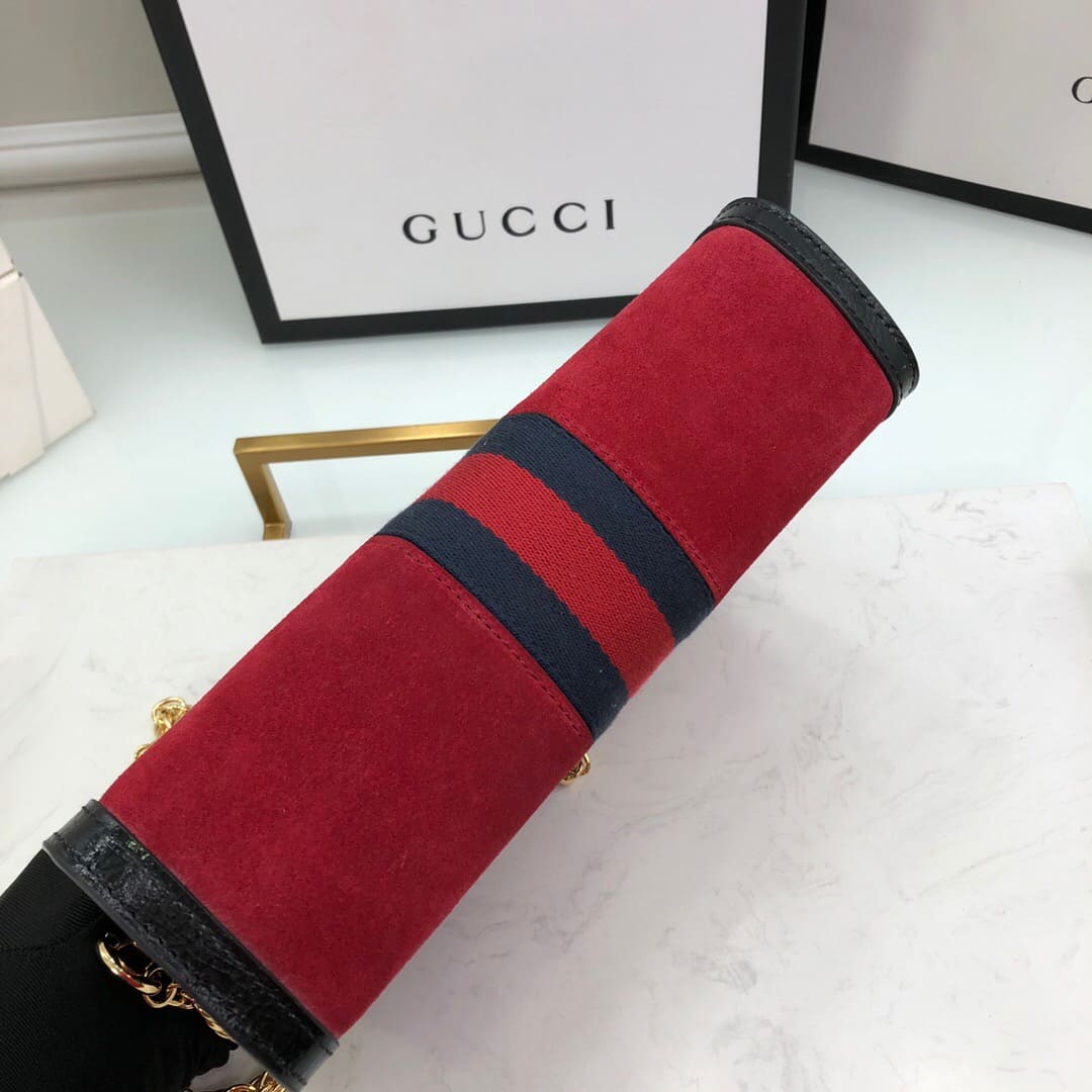 TÚI Gucci Ophidia GG small shoulder bag red Top Quality