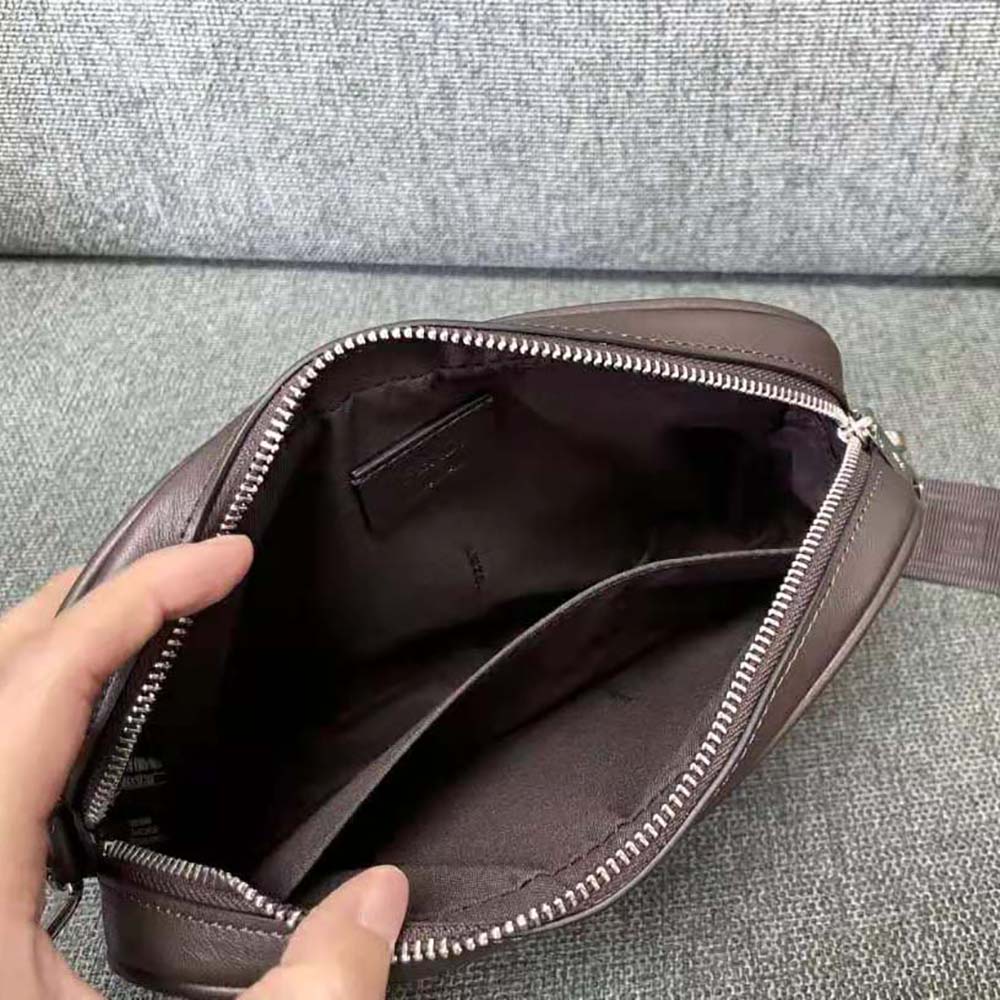 TÚI FENDI Men Camera Case Brown FF Fabric Bag