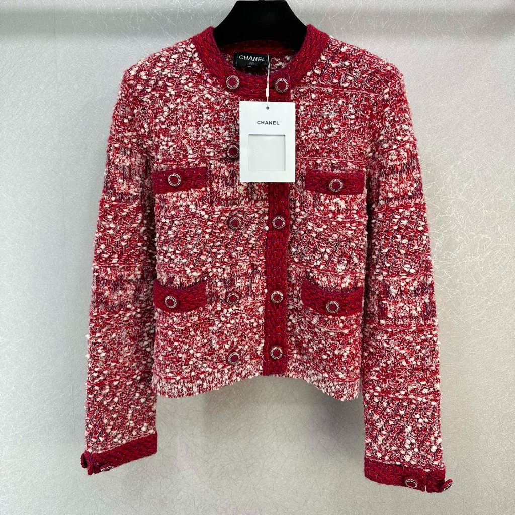 ÁO CHANEL TWEED PINK Jacket Top AAA