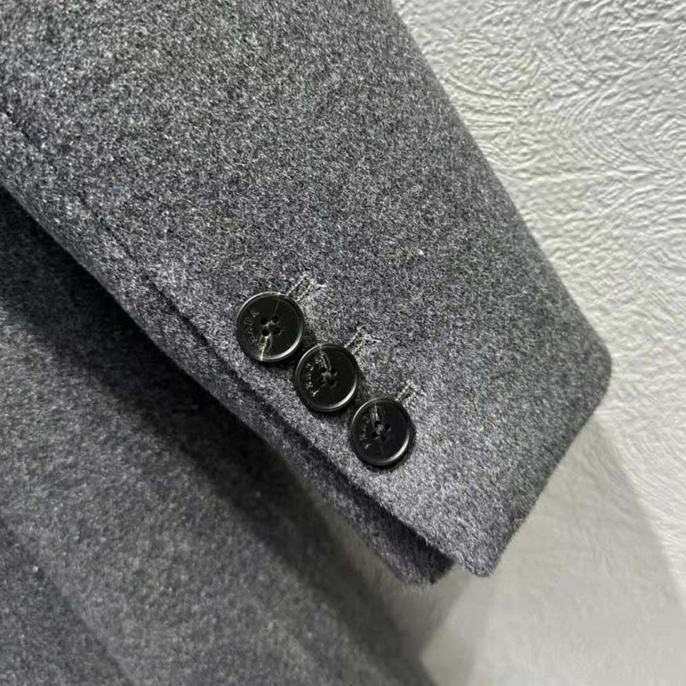 ÁO Prada Women Single-breasted Velour Coat