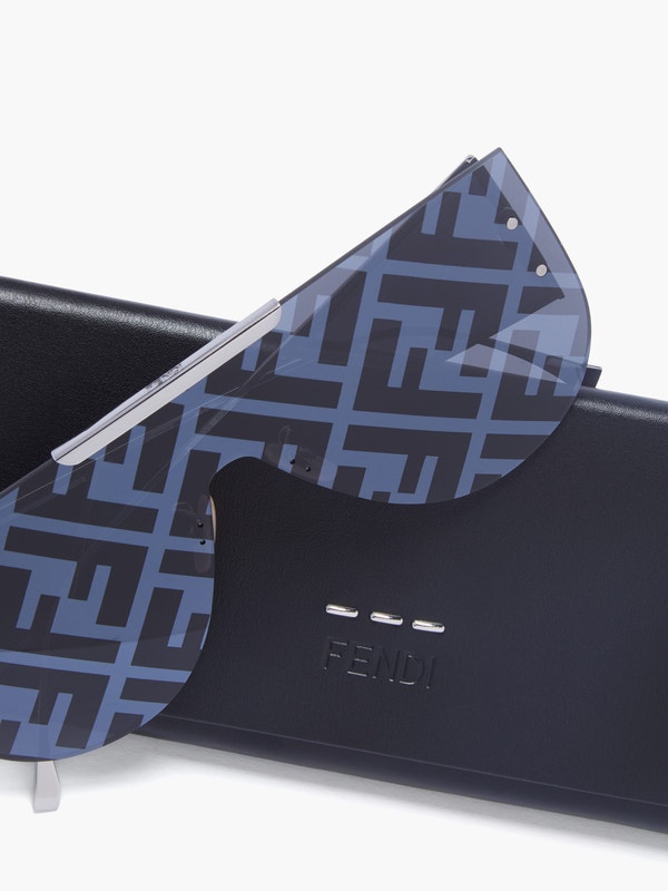FENDI FF aviator metal sunglasses