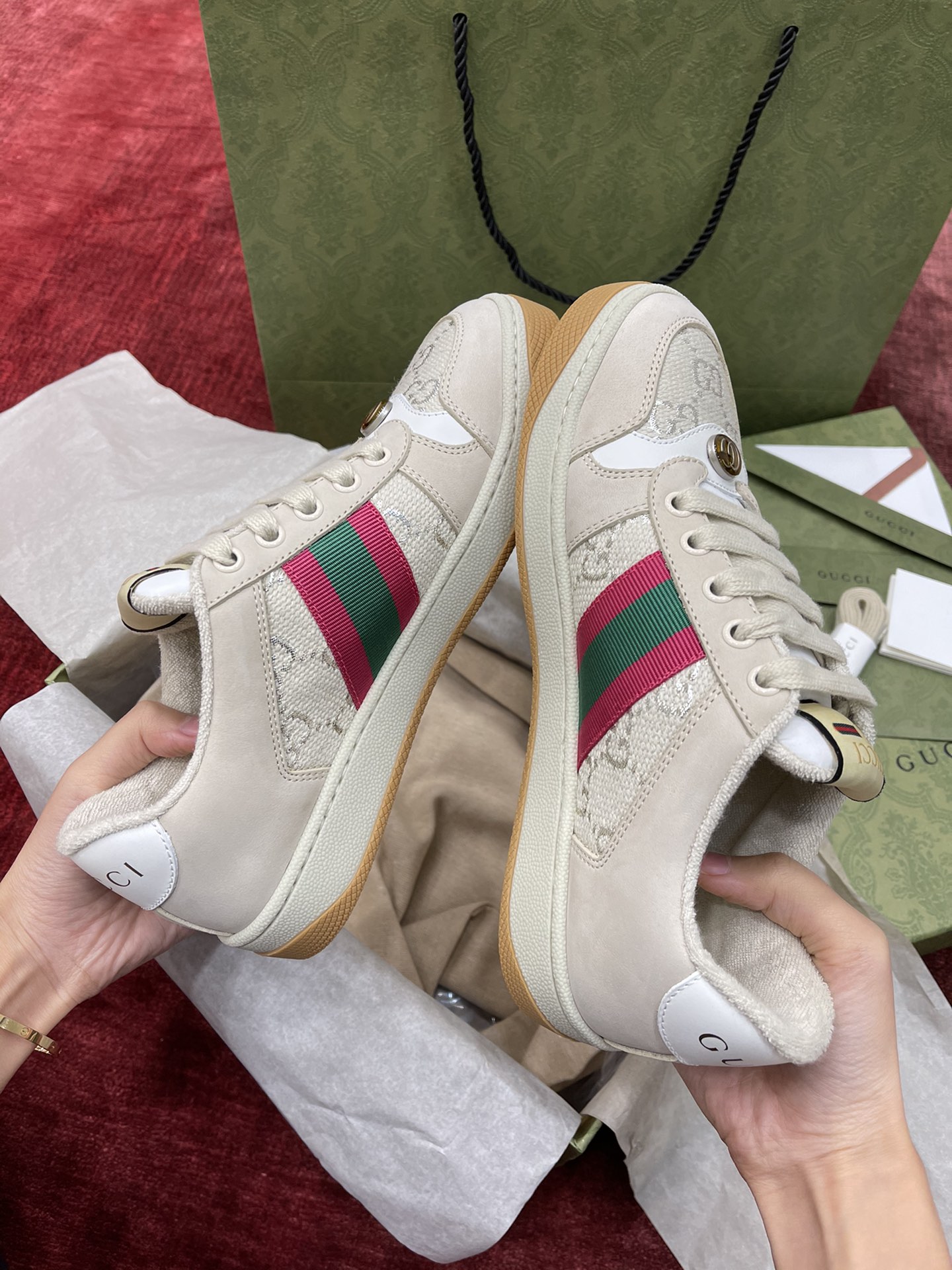 GIÀY GUCCI SCREENER SNEAKER SHOES AAA