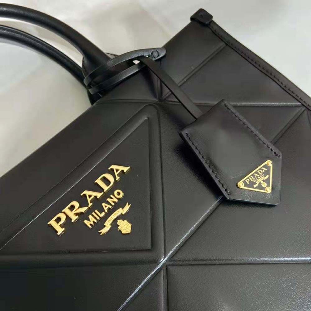 TÚI Prada Women Large Leather Prada Symbole Bag with Topstitching