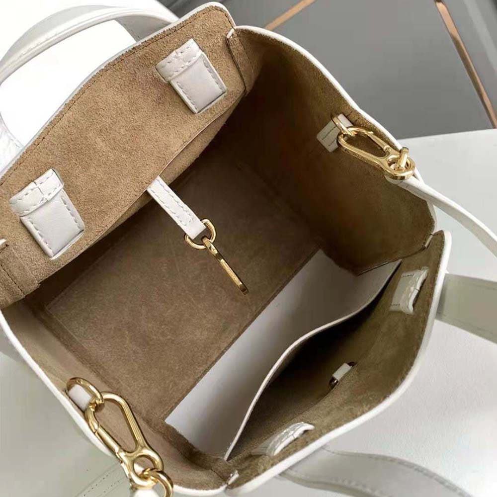 TÚI Loewe Women Hammock Nugget Bag in Nappa Calfskin-White