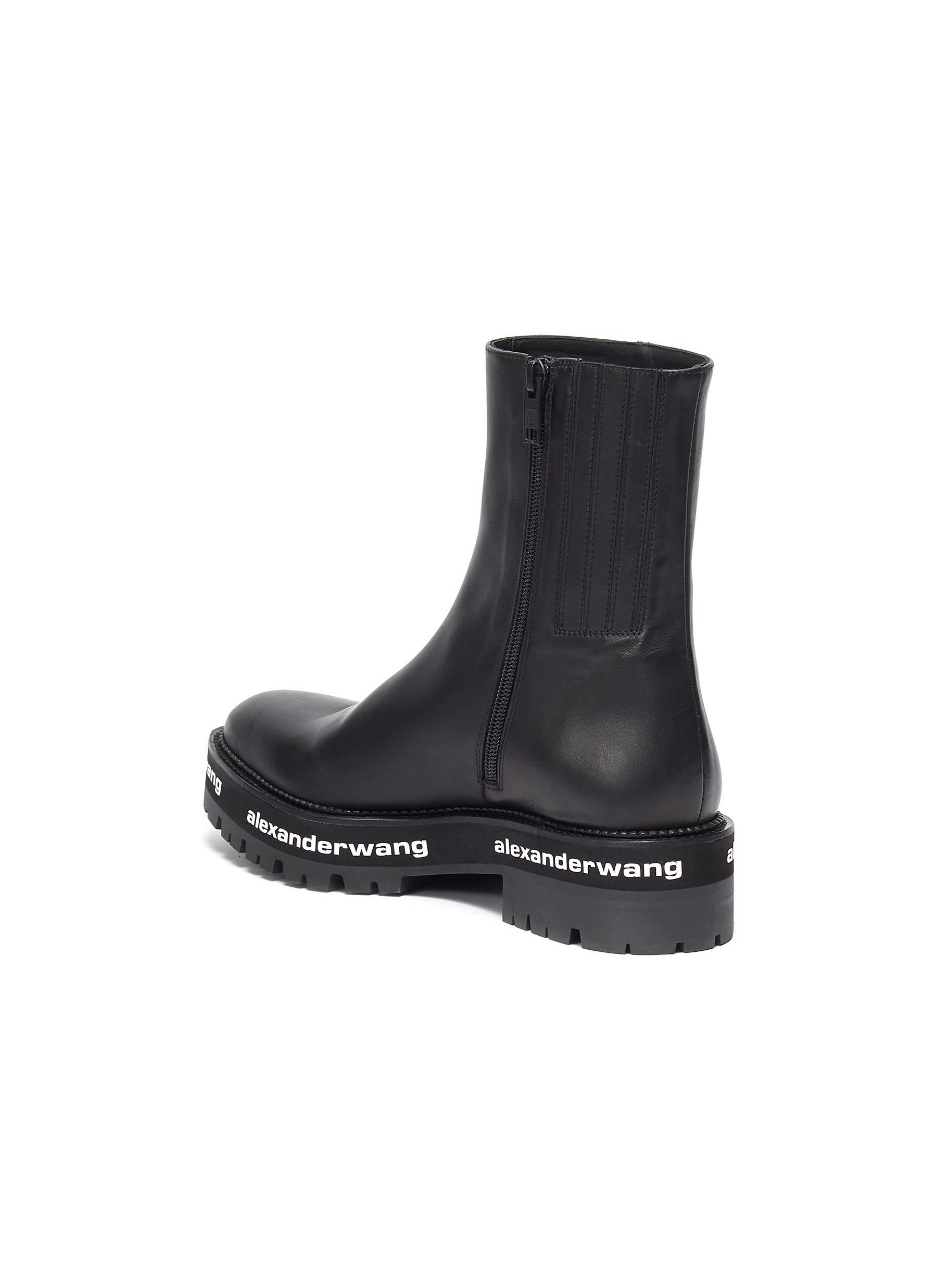 GIÀY ALEXANDERWANG SANFORD' CHUNKY LEATHER CHELSEA BOOTS