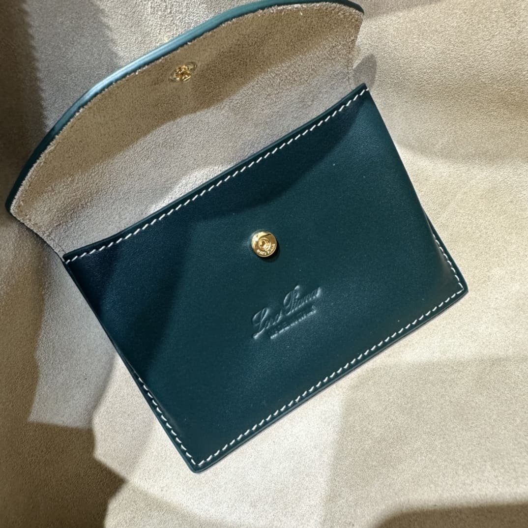 TÚI Loro Piana Women Extra bằng da bê màu xanh lá cây