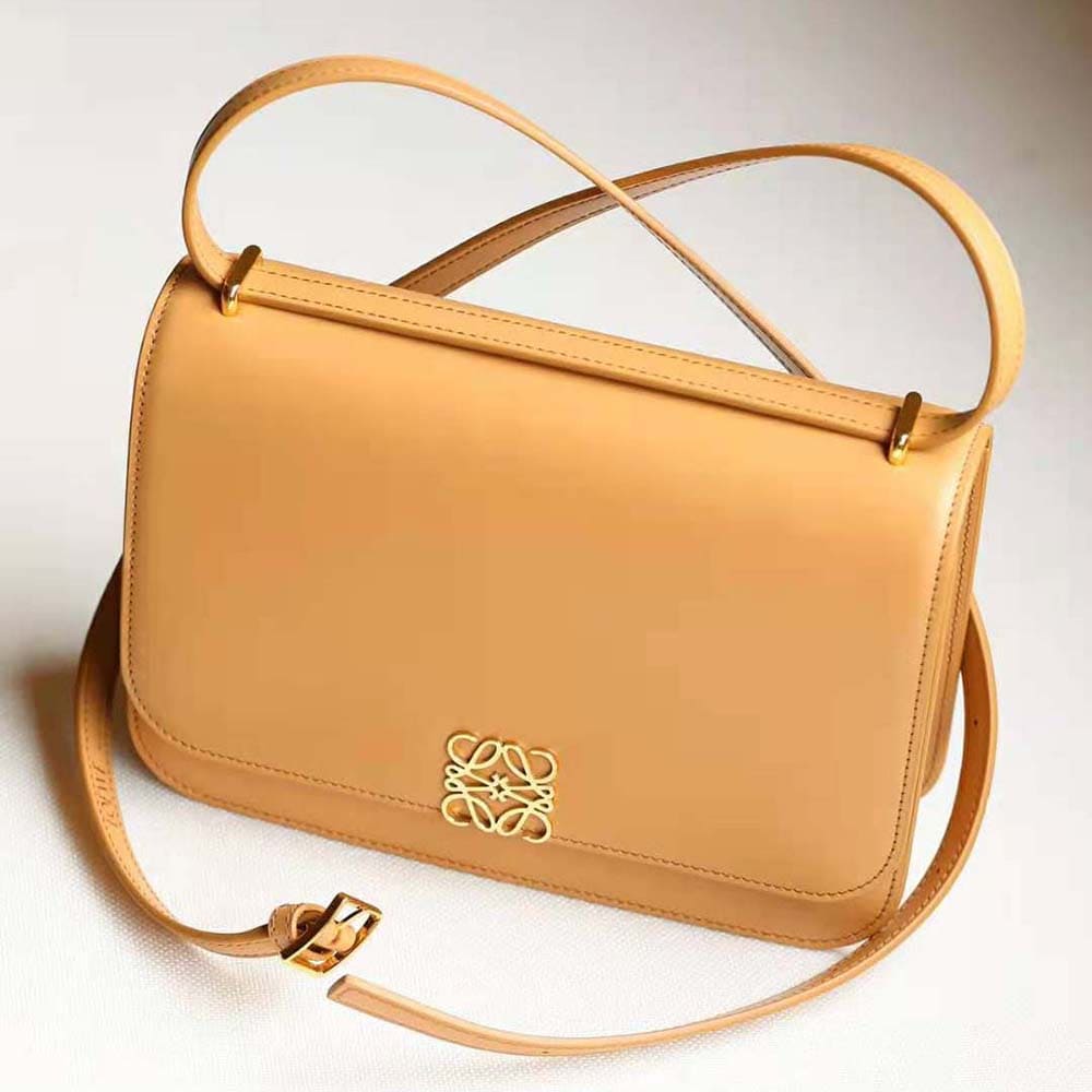 TÚI LOEWE Goya bằng da bê lụa màu nâu