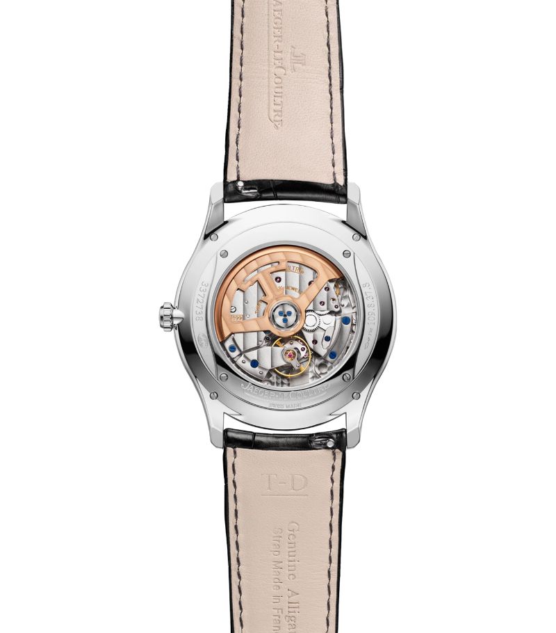 Đồng hồ Jaeger-LeCoultre Rose Gold Master Ultra Thin Date Watch 39mm mặt số màu trắng